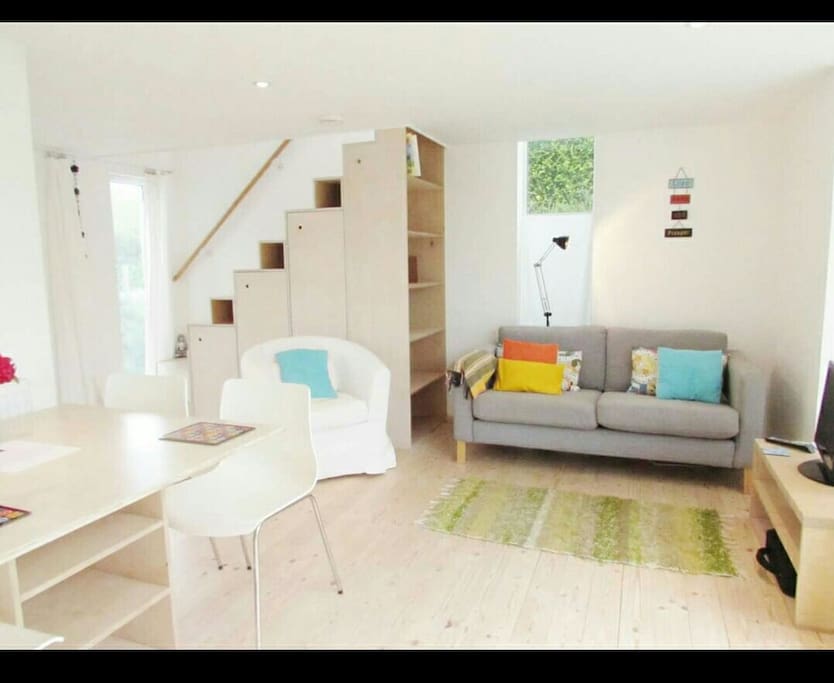 A bright, clean and airy living area.