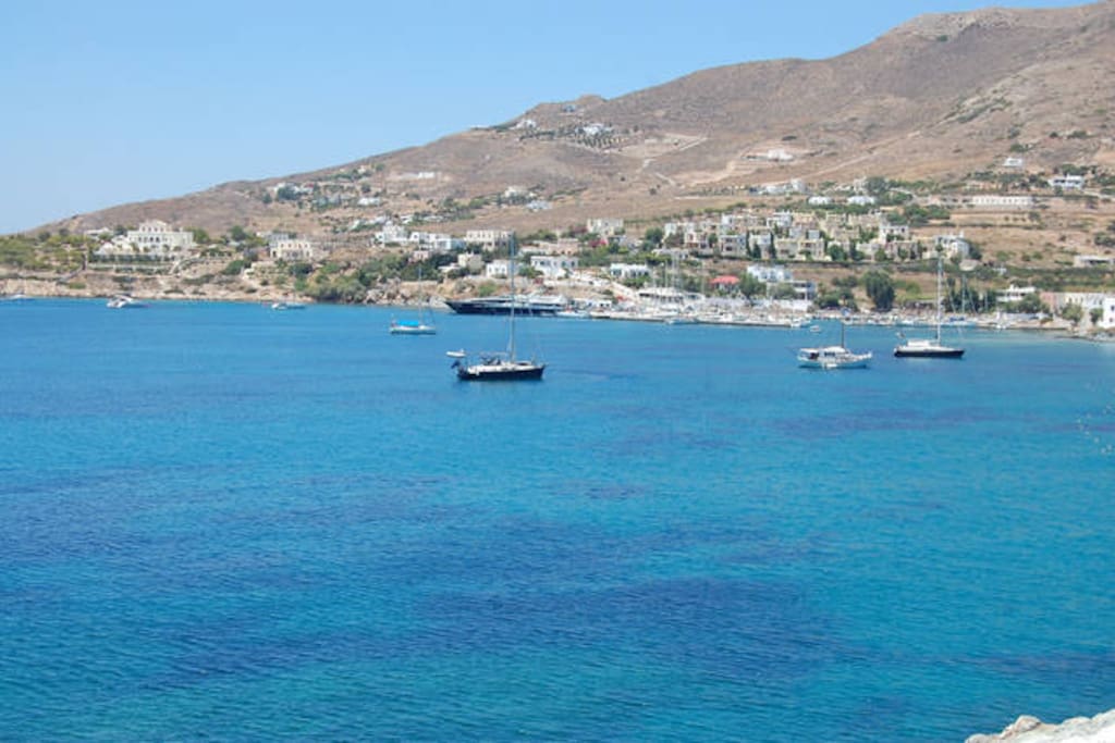 Summer view of Finikas Bay