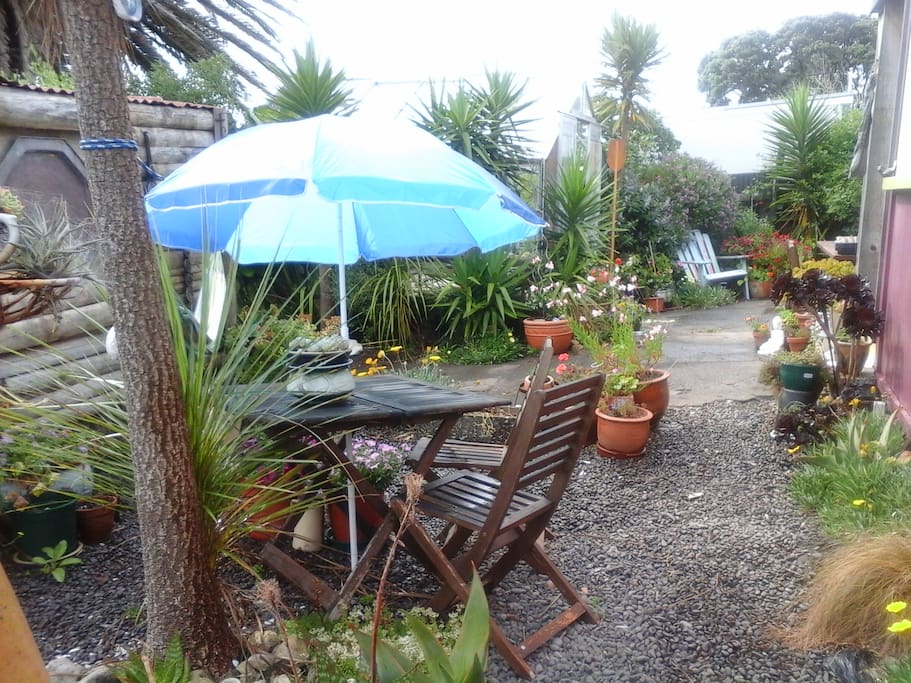 The front of our house with ample space to relax