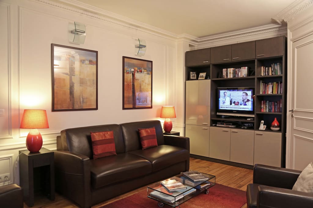 Warm and stylish, flat screen TV with over 160 free channels