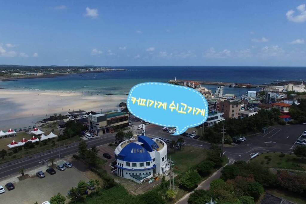 바닷가 앞 항공촬영(photo aerial )