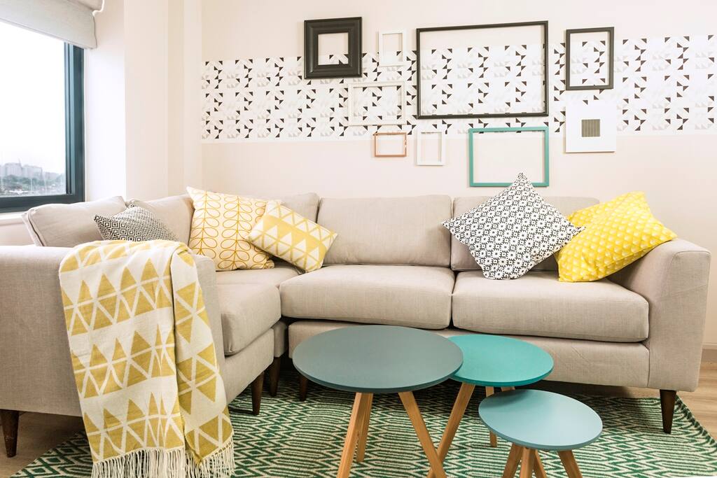 Open-plan kitchen/living room