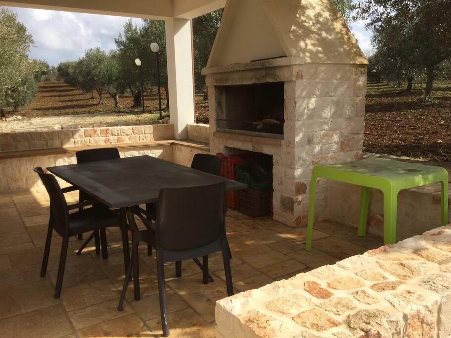 porticato - overdekt terras met bbq/OH