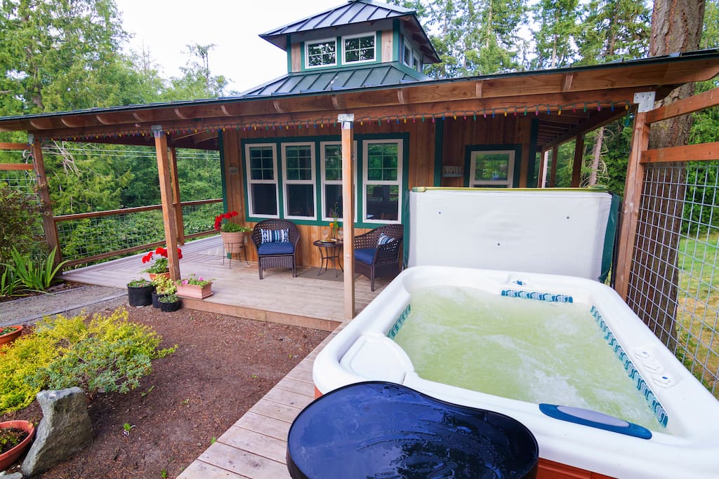 The hot tub awaits you!