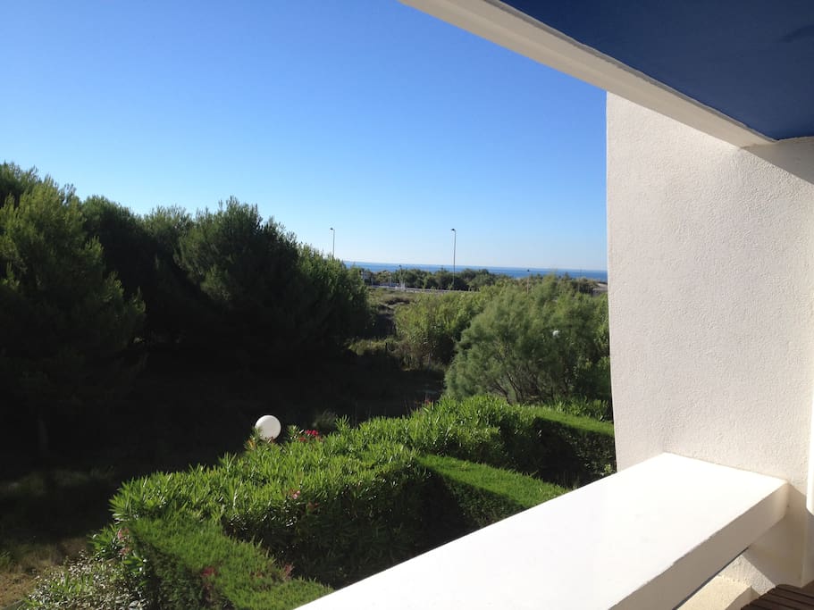 Vue du Balcon sur mer et camargue