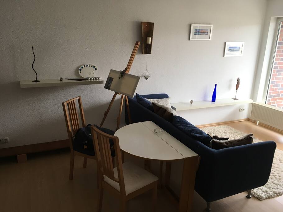 Wohnung kann bei Bedarf vollkommen abgedunkelt werden