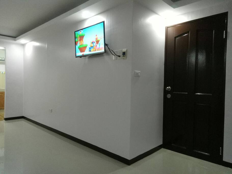 Entrance door view from inside.