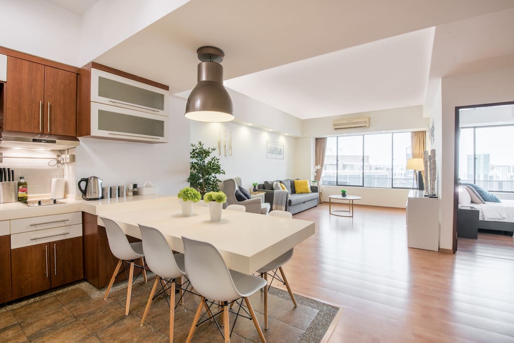 Spacious open plan living