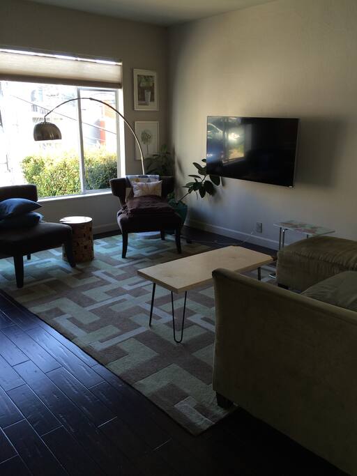 Living space in great room