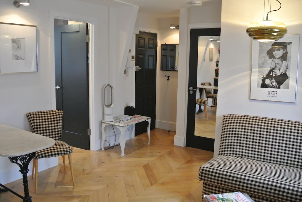 Looking from kitchen area
