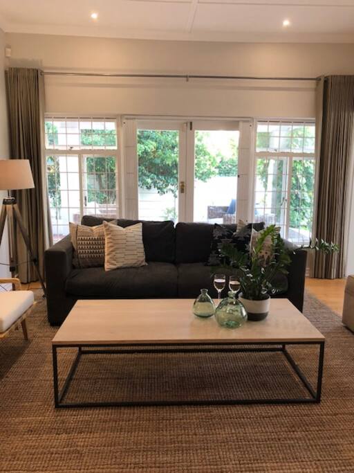 Living area with flow to outside patio