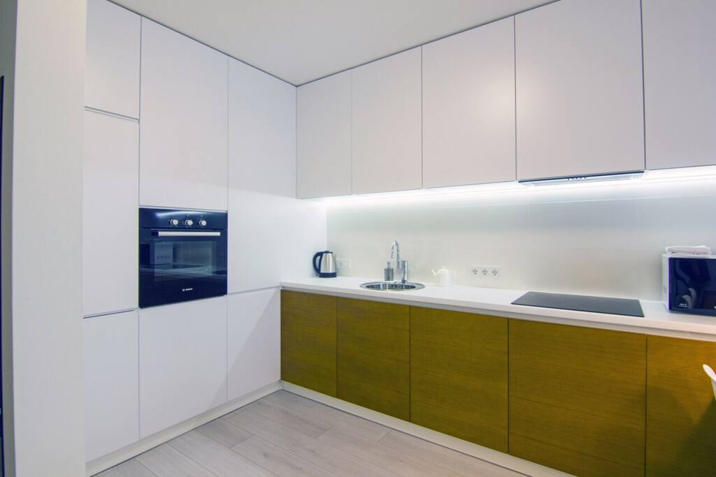 Кухонная часть комнаты
Kitchen is fully equipped