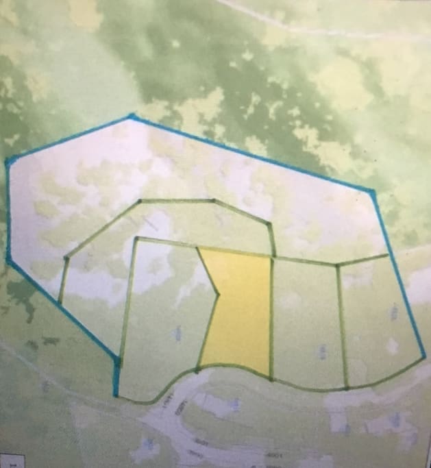 All 6 parcels including the highlighted plot the home is built on.