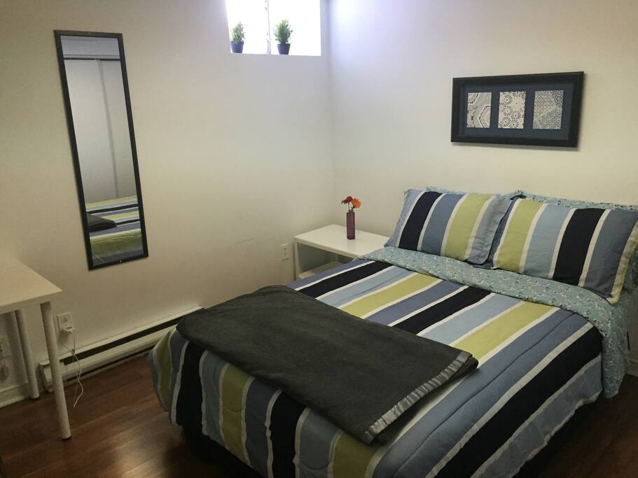 This Bedroom (#2) offers a Double Bed and plenty of storage space is offered in the closet