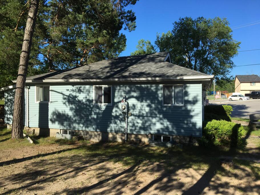Side view of cottage