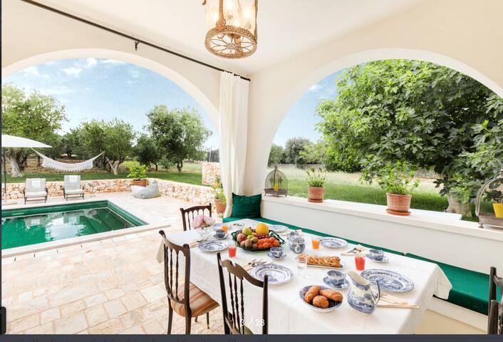 Trullo Jolly, near Ostuni with salt water pool. gallery image 2