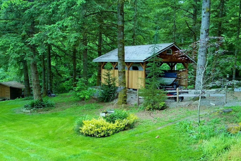 Located on a peaceful 3/4-acre wooded setting.
