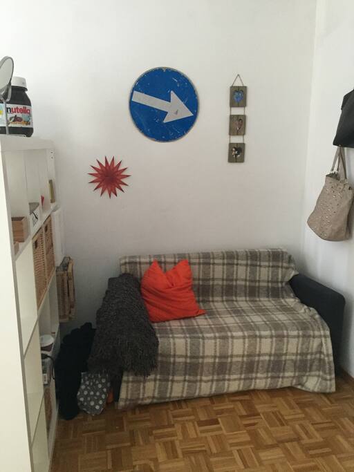 Die ausziehbare Couch