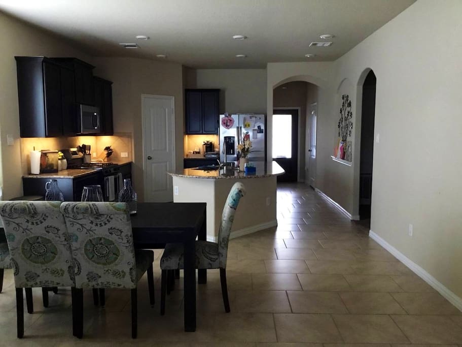 Kitchen and dining room
