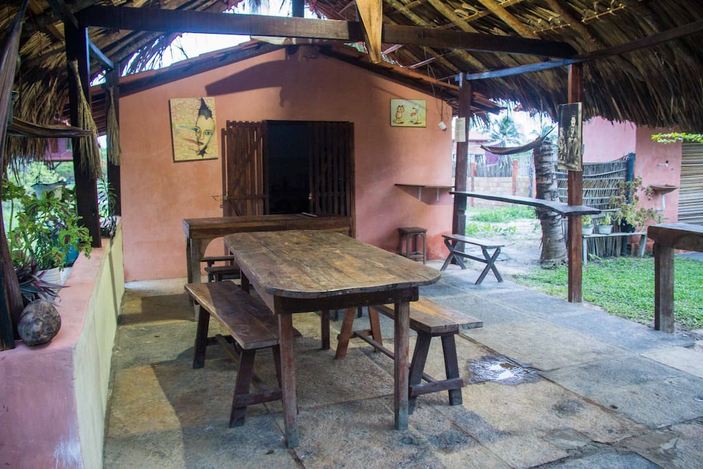 area de refeiçoes e cozinha comunitaria
