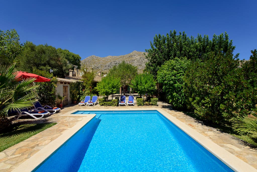 Poolside at Finca Las Martorell
