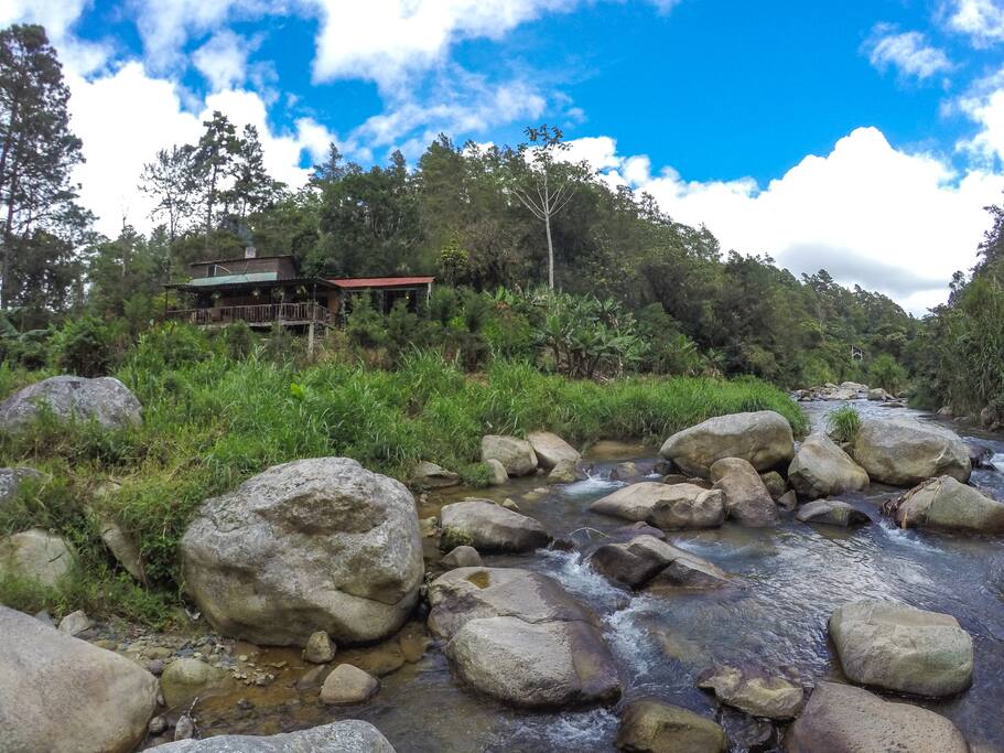 Villa view from river