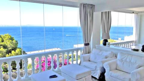 Appartement coupe souffle vue mer 5m plage