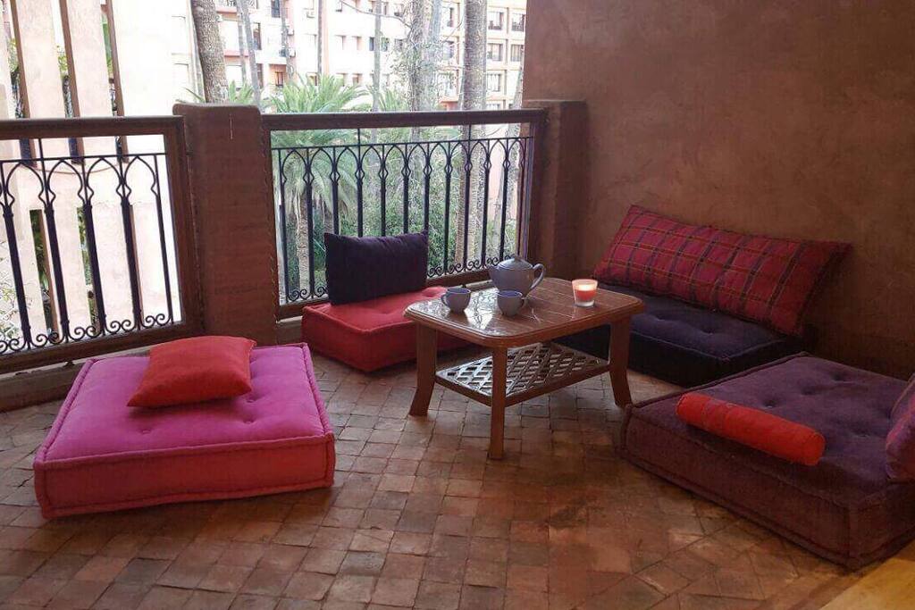 Terrasse ensoleillée