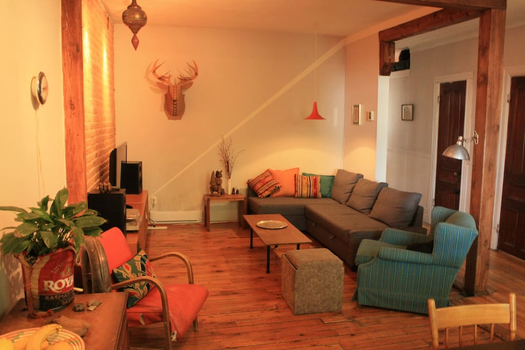 The living room
(open space)