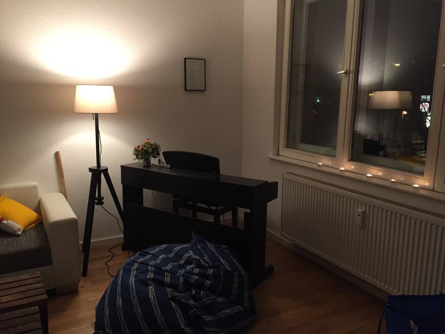 Feel free to play the piano.