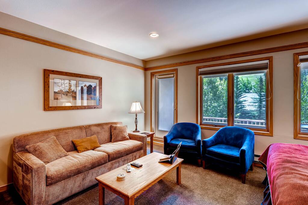 Relax in the cozy living area