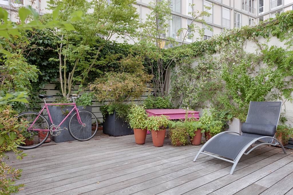 L'autre partie de la terrasse
