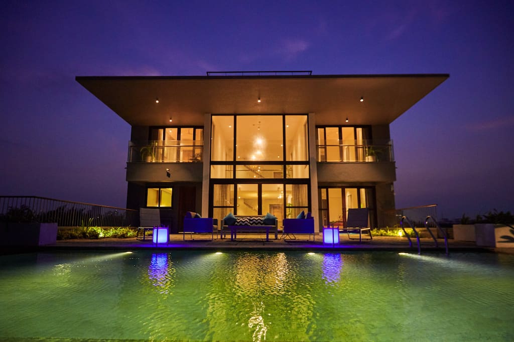 Infinity Pool Night view.