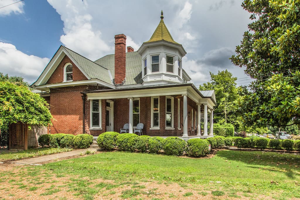 Southern living with a large wrap around front porch.