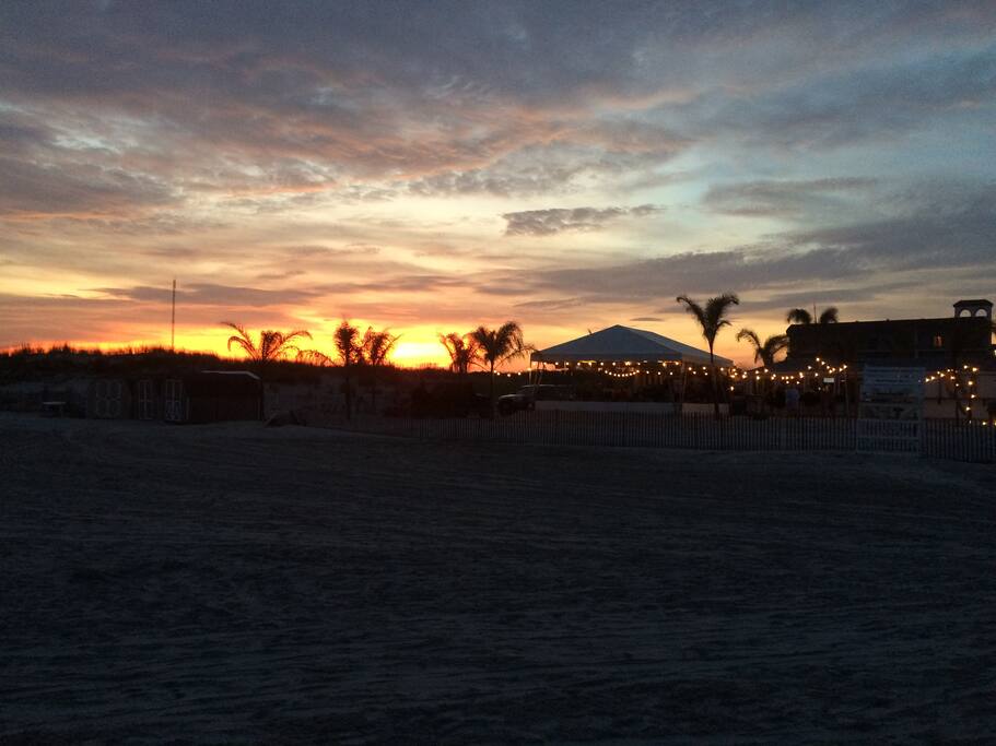 Beach at dusk