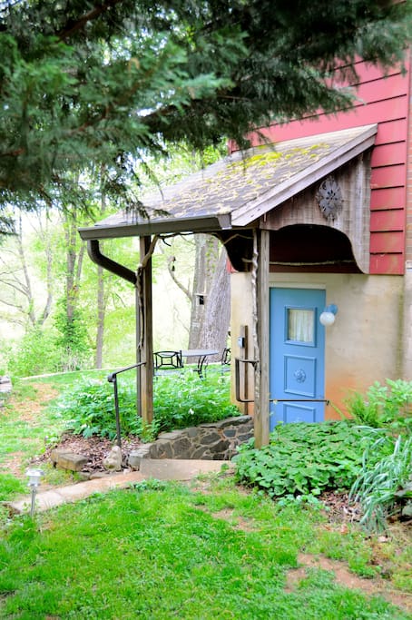 Private entrance.