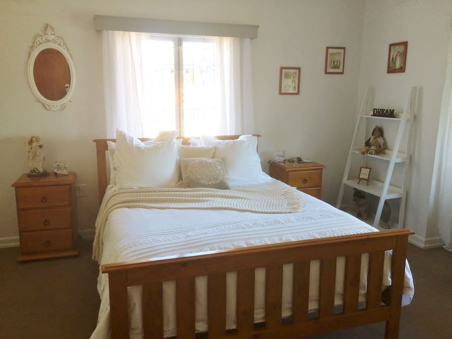 Your queen bed has a luxurious mattress & quality linen