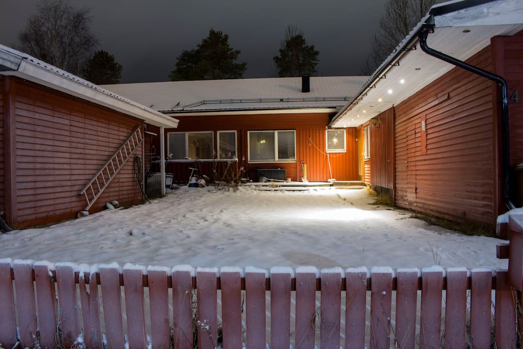 House outside - winter time