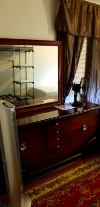 Dresser and mirror