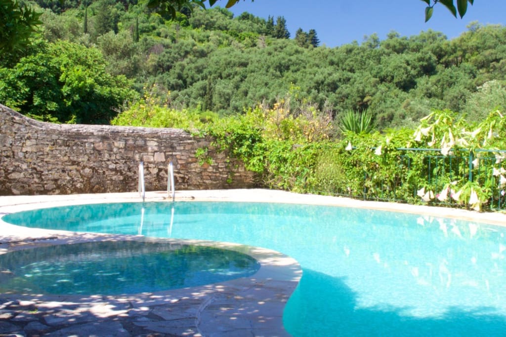 Private pool with integrated children's pool