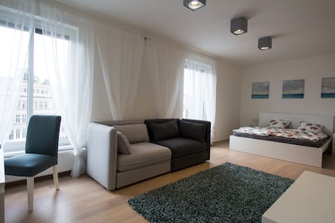 Large apartment, garage parking in the building