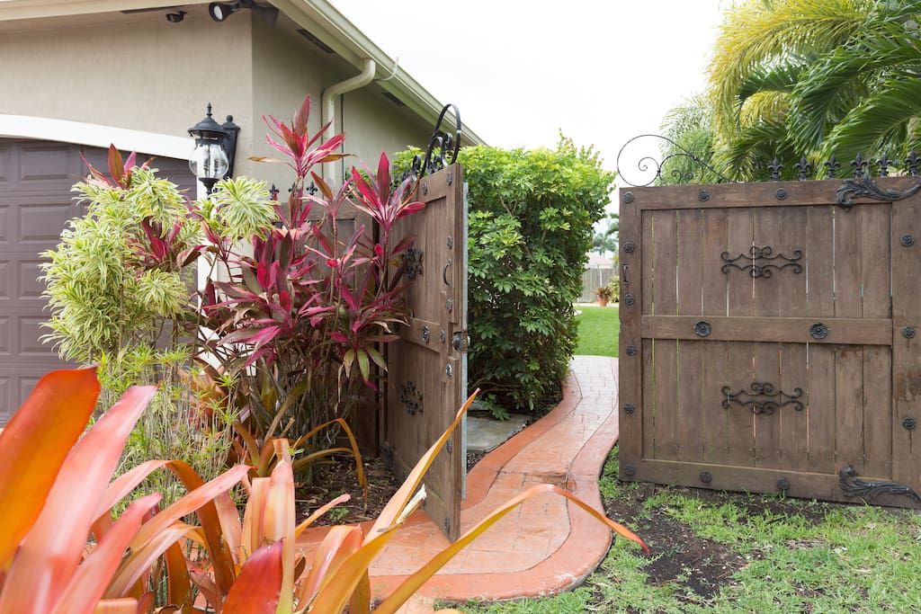 Entry to the guest house