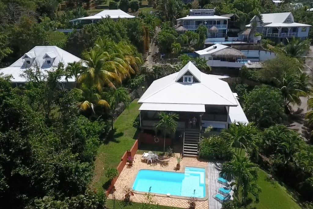 Villa is 80 steps from beach