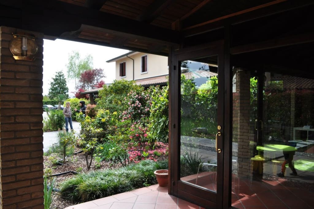 Our luxurious garden is perfect for relaxing.