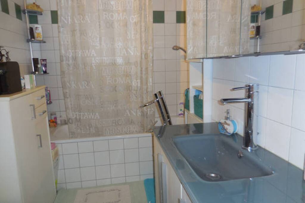 bathroom and there is your space for bath things
