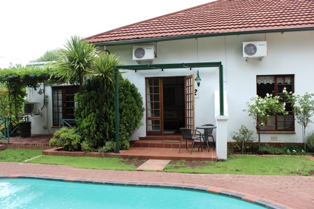Private entrance to bedroom