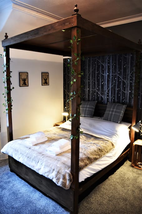 Our romantic 4 poster bed room