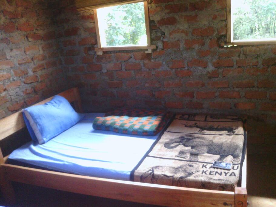 Comfortable beds in a natural setting