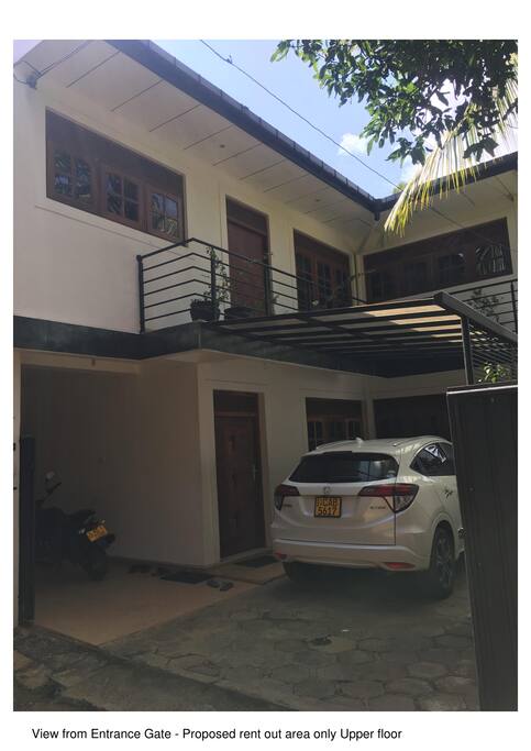 View from entrance gate-Proposed rent out area only upper floor