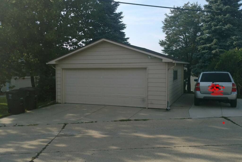 Garage parking for up to 3 motorcycles